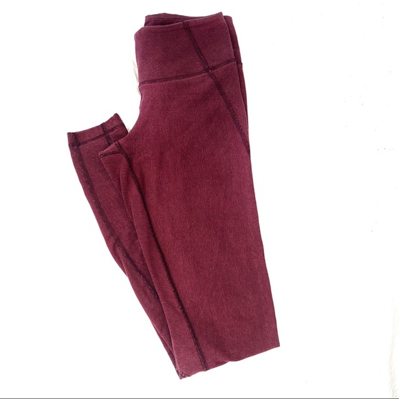 Lululemon Burgundy Leggings - Picture 3 of 6